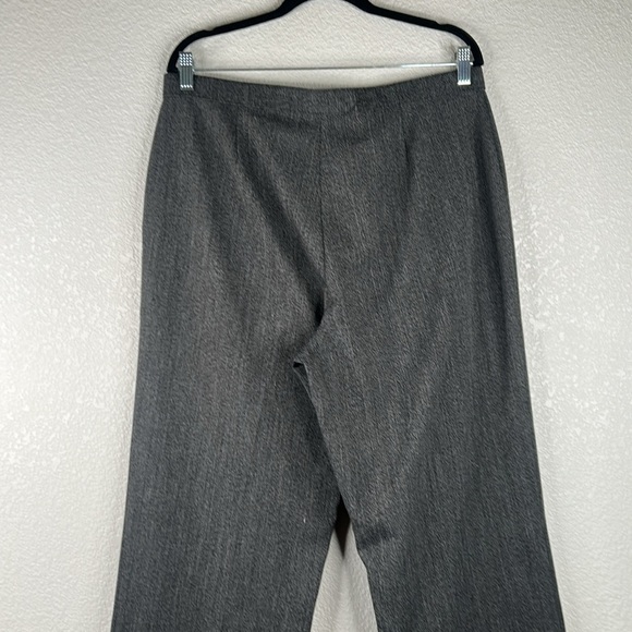 Kim Roger Black & Gray Classic Preppy Business Career Wide Leg Pants Size 14 - Picture 4 of 7